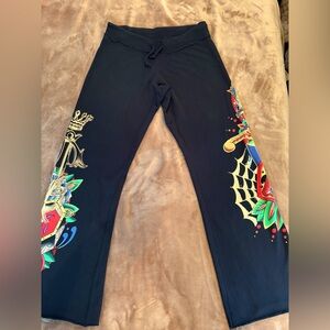 Christian Audigier cotton pants. Size M/L